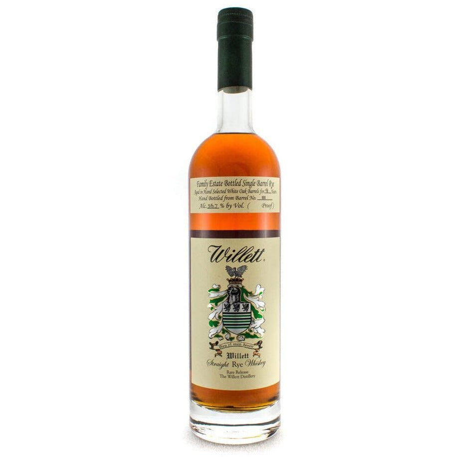 Willett Family Estate Bottled Single Barrel Rye Aged in White Oak Barrels for 9 Years 116.8 Proof