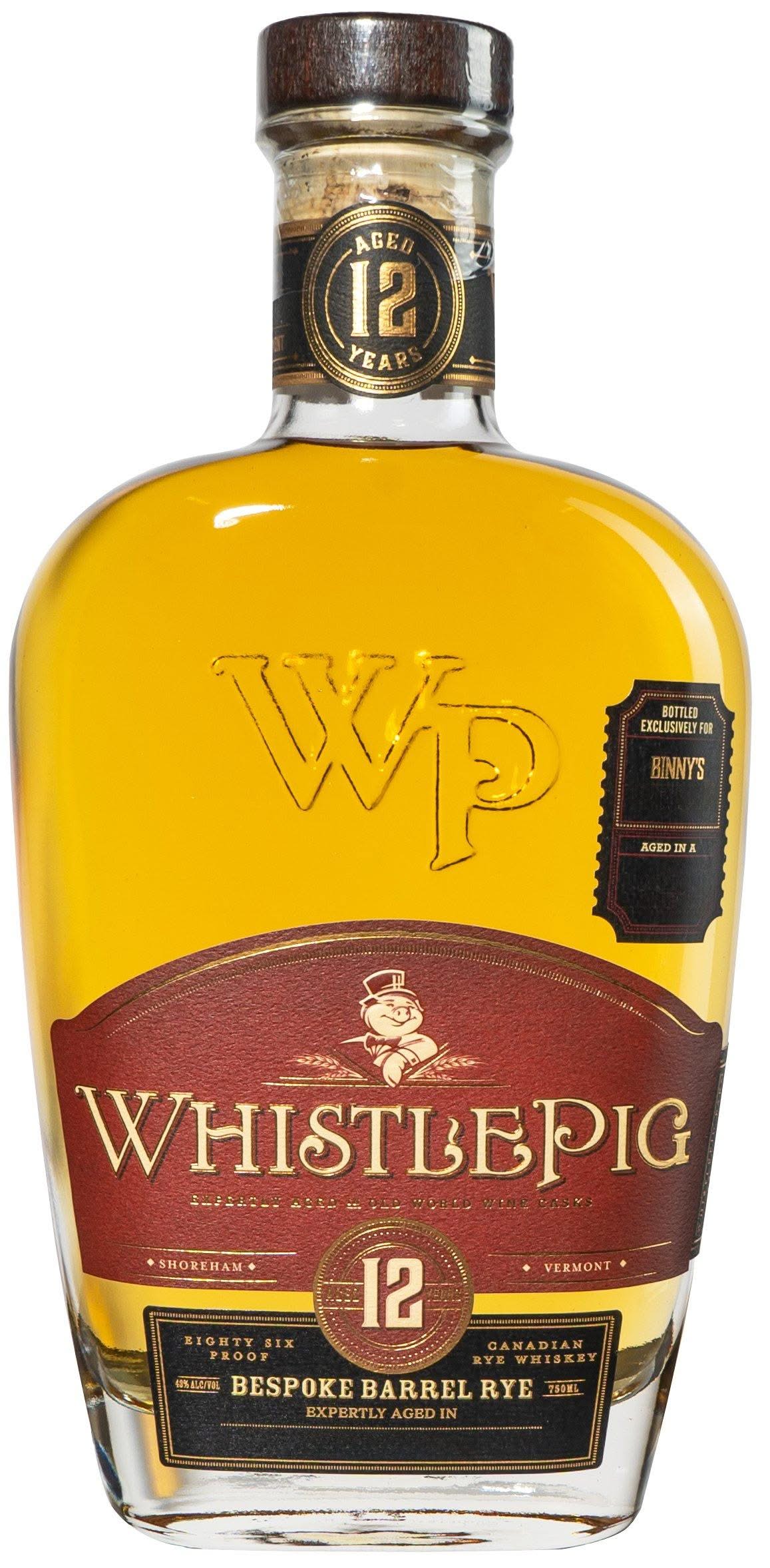 WhistlePig 12 Year Old Bespoke Barrel Rye Aged in a Re-Toasted Red Cask 'San Diego Barrel Boys' Single Barrel - Image 2