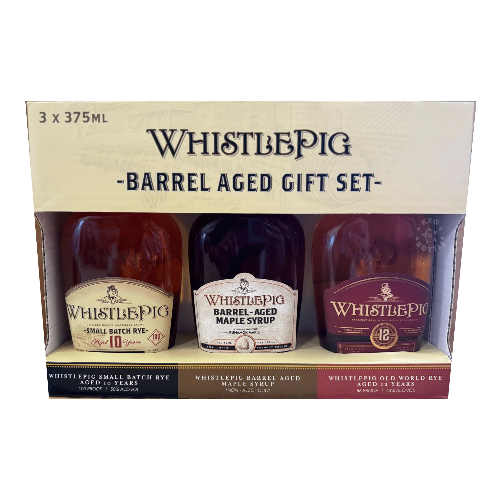 WhistlePig Barrel Aged Gift Set 3x375ml - Image 3